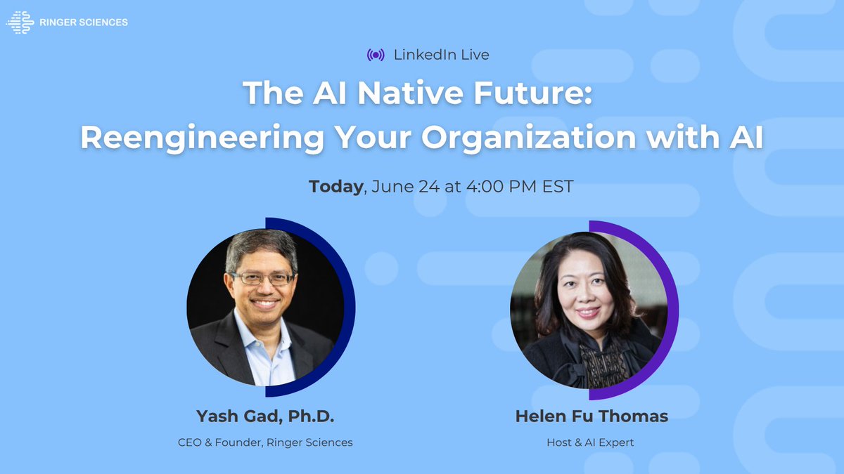 🔔📅Reminder: the first episode of The AI Native Future featuring our CEO, Yash Gad, will be live soon at 4PM EST! Eager to learn more about how leaders can leverage AI to improve communications and operations in their organizations? RSVP here lnkd.in/dk4atjiD! #AIstrategy