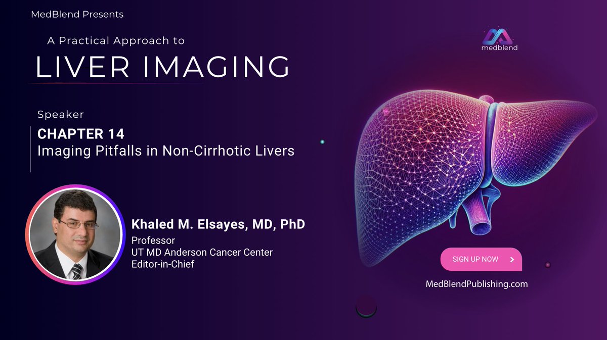 MedBlendPub's tweet image. In this lecture series, Dr. @ElsayesKhaled is returning with a deep dive into the pitfalls of liver imaging
Breaking down:
🔹 Atypical looking regenerative nodules
🔹 The concept of third inflow
🔹 Inflammatory pseudotumors and fat-related pitfalls
#RadRes #MedEd #MedTwitter