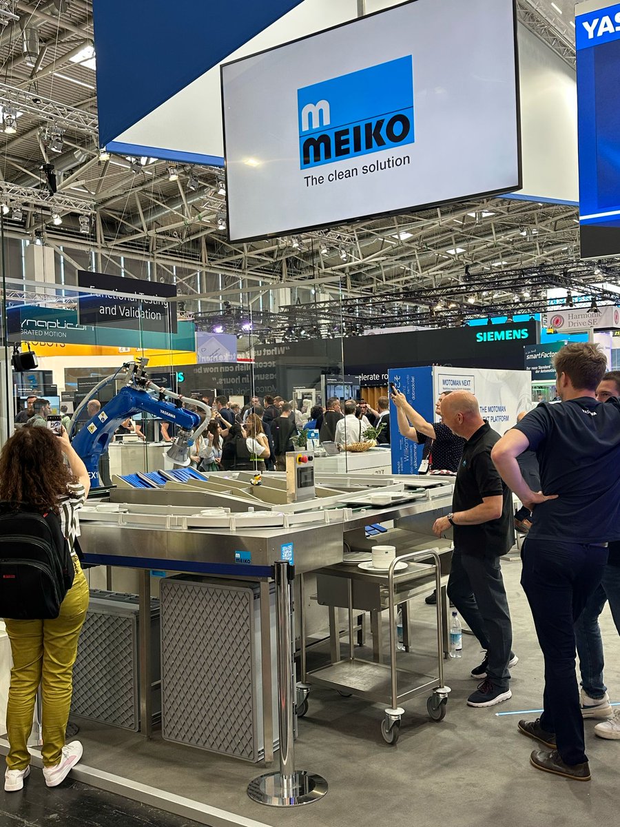 YASKAWA Europe and Meiko and Fizyr.AI - An advanced kitchen automation solution...come see it live at automatica in München this week. Integrated Fizyr Vision!

Yaskawa EU in Booth 502, Hall B6 at Automatica

hashtag#kitchenautomation hashtag#visionai