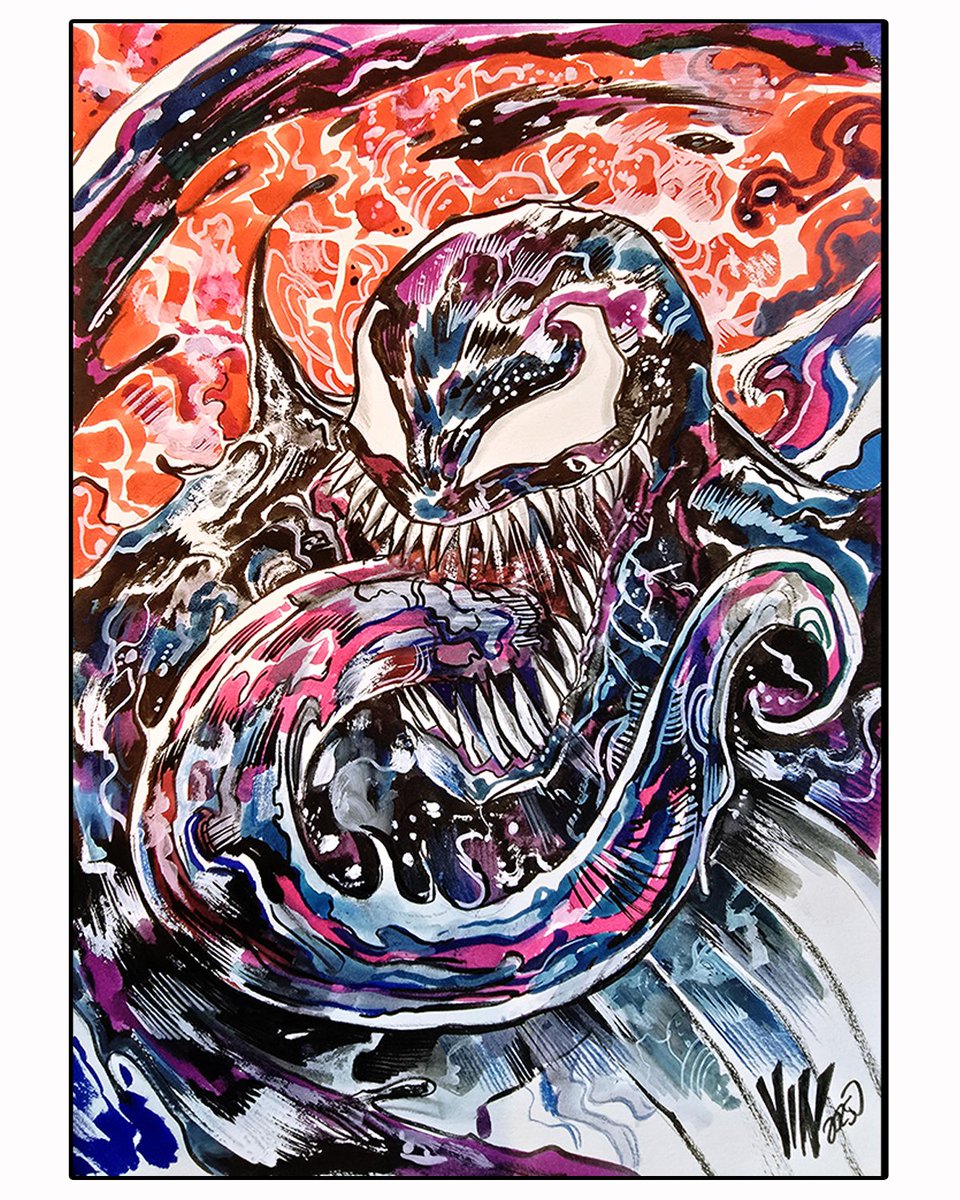 Venom! A color sketch done in artist alley at Arf! Festival 2025

#venom #sketch
