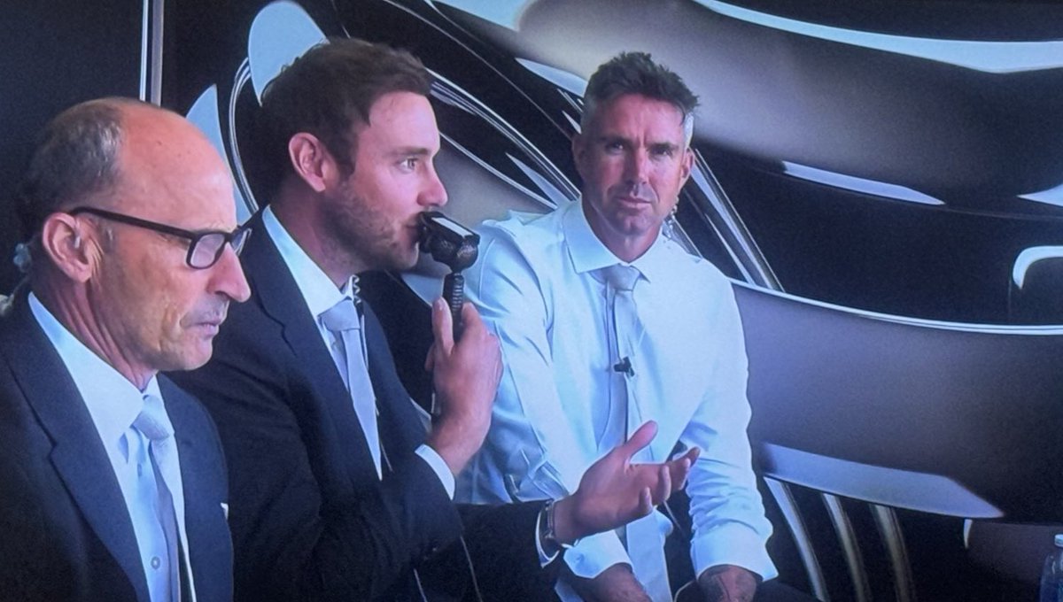 SohelVkf's tweet photo. "Even with a target of 350 runs, India is going to lose this match, If Virat was present on the field, India might not have been in such a helpless situation. Captaincy in Tests is not an easy task"

- Stuart Broad ( during live commentary ) https://t.co/d8v5OBCqVM