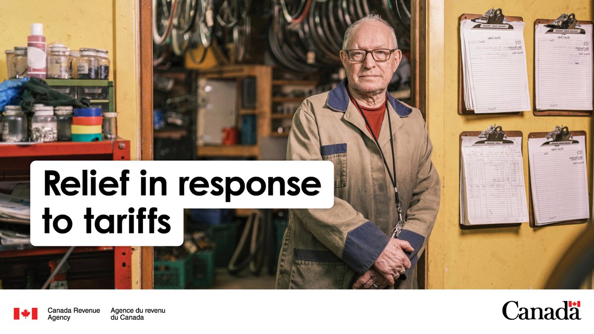 📢 Attention #CdnBusiness

In response to #Tariffs, we’re offering tax and interest relief for GST/HST and T2 payments from April 2nd to June 30th, 2025. 

✅ No need to apply
⚠️ Interest resumes July 1st, 2025 

ow.ly/flAi50We8mM #CdnTax