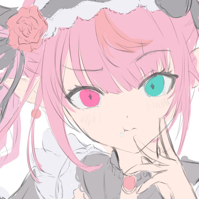 久々にFA描いててウキウキ 寝ます wip