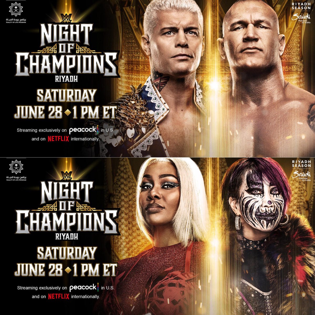 CENA_17TH's tweet photo. Who will become the King of the Ring?
Who will become the Queen of the Ring?
#WWNOC https://t.co/4S1ybvHrGT