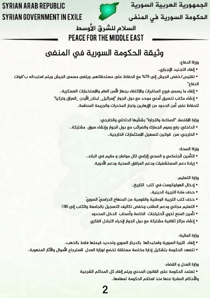 الحكومة السورية في المنفى tweet media