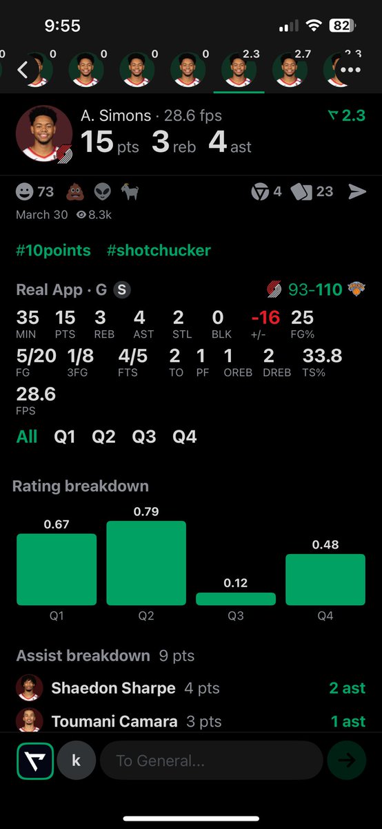 As much as I love the outbursts of scoring Ant can provide, I’m certainly not gonna miss these types of performances…
When bros off, he’s OFF