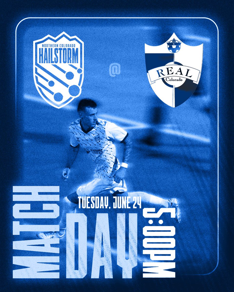 nocohailstormfc's tweet photo. ‼️ MATCH DAY ‼️ Hailstorm FC travels south to take on Real Colorado for their second match up. #HailYeah https://t.co/odkXXwVmIq