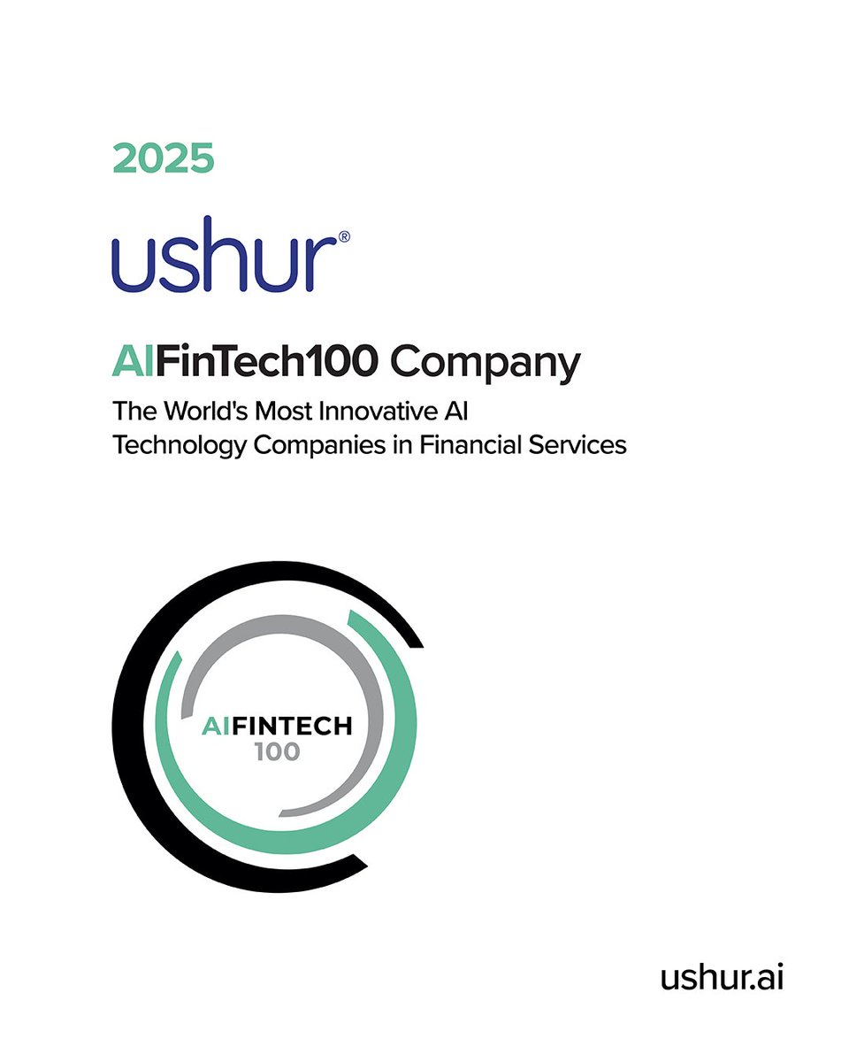 Ushur is recognized in Fintech Global’s #AIFinTech100 for 2025, highlighting its innovation and leadership in AI-powered automation and customer experience for financial services. Full list: hubs.la/Q03tpJsM0 #FinTechGlobal #AIFinTech100 #FinTech #DigitalInnovation #CX #AI