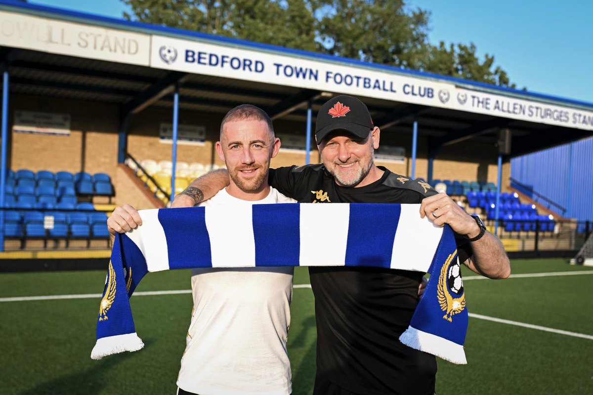 Coyley7's tweet photo. Delighted to have signed for @BedfordTown. A new chapter for me, I can’t wait to get started! Ready to give everything. Big season ahead 🦅 https://t.co/0HDpZb3Ysi