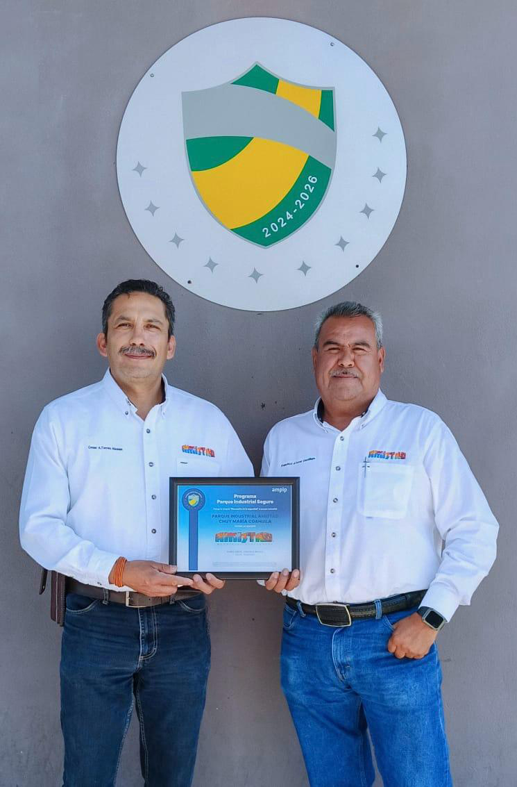 Proud to share that three of our parks are now certified under AMPIP’s Parque Industrial Seguro 2024! 
The certified parks are:
Chuy María, Bajío, and Chuy María Coahuila
Committed to safety &amp; excellence!

#ParqueIndustrialSeguro #AMPIP #AmistadIndustrialParks #SafeParks