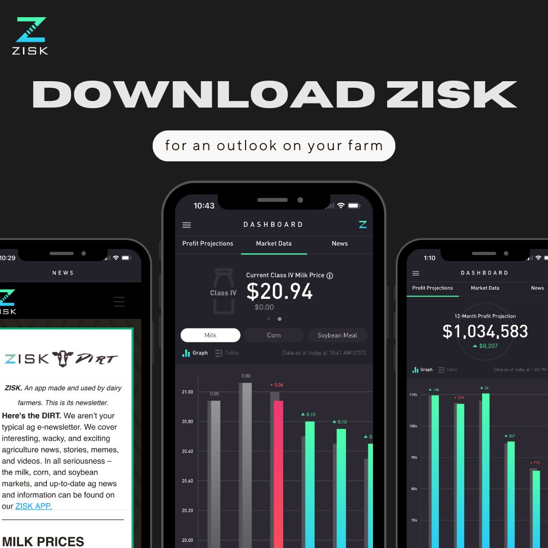 Optimize Your Dairy Farm! Get real-time financial insights and market trends. Download Zisk today! 🐄📊