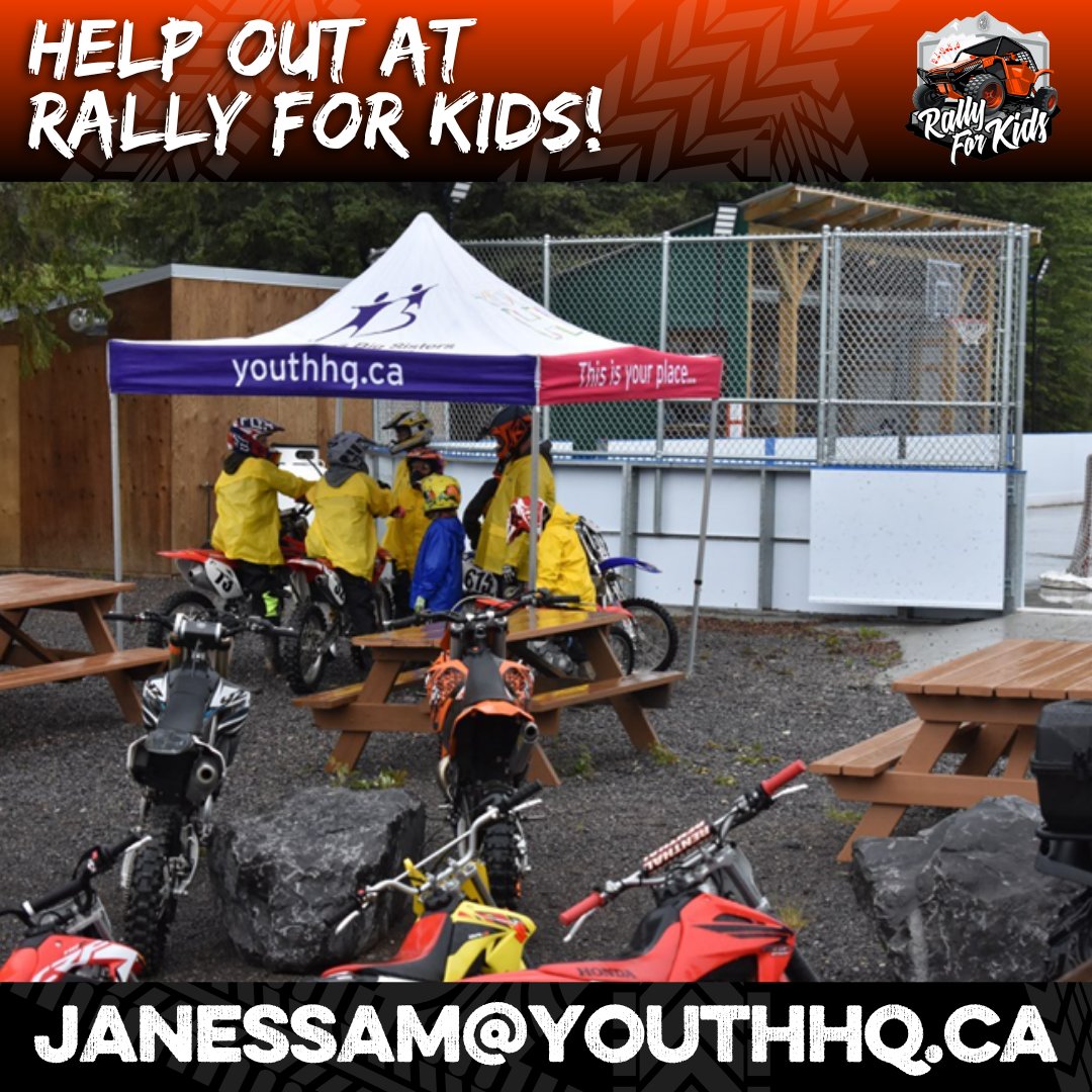 VOLUNTEERS WANTED! 
We are looking for a few more volunteers for Rally for Kids this weekend.
If you're willing to help out or want more information, please reach out to Janessa!