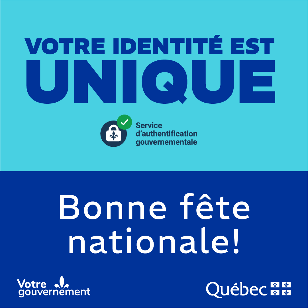 🔒 Faites comme plus de 2,5 millions de Québécoises et de Québécois et créez votre compte au Service d’authentification gouvernementale. 
👉 ow.ly/ehiB50Wec50