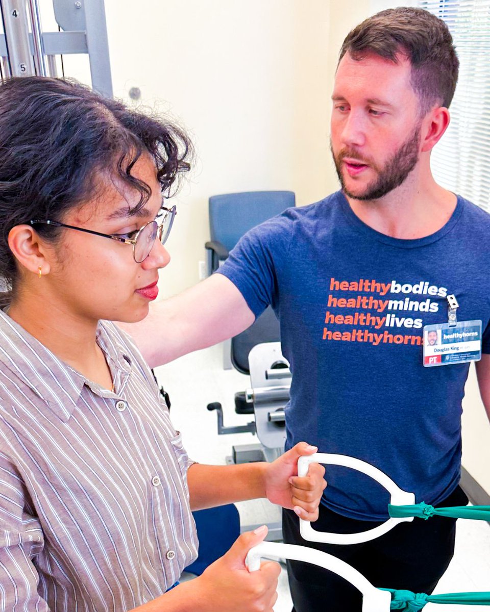 Healthyhorns's tweet image. Struggling with pain or mobility? Physical therapy at UHS can help you move better, heal faster and prevent future injuries. Insurance isn’t required, but it’s recommended. Charges apply.
🔗 Learn more at buff.ly/wDyOQx5