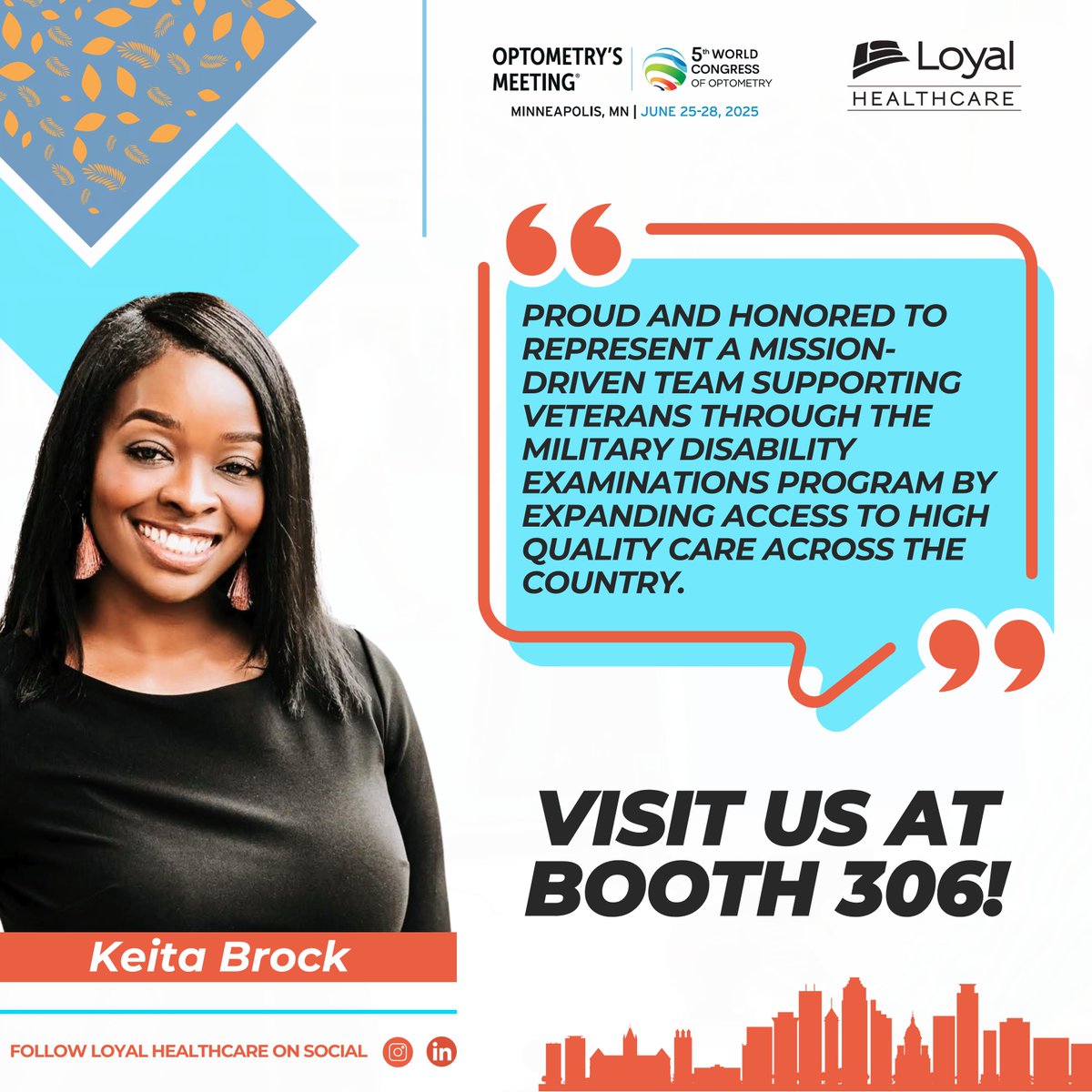 LoyalSourceGS's tweet image. Connecting with us at the AOA: Optometry's Meeting is the first step toward joining a network that combines meaningful purpose with professional growth. 

We look forward to meeting you! 

#LoyalHealthcare #ProviderNetwork #OptometrysMeeting #5WCO