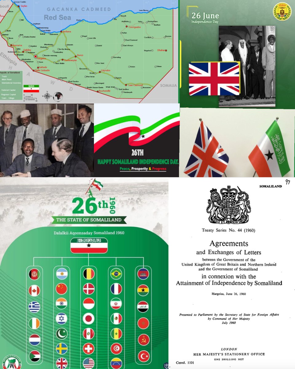 Huseindeyr's tweet image. June 26 Belongs to Somaliland; Not Somalia!!
The Government and People of the Republic of Somaliland firmly assert that June 26, 1960, is the official Independence Day of Somaliland, and it holds no historical or legal connection to Somalia’s statehood.
The independence of…