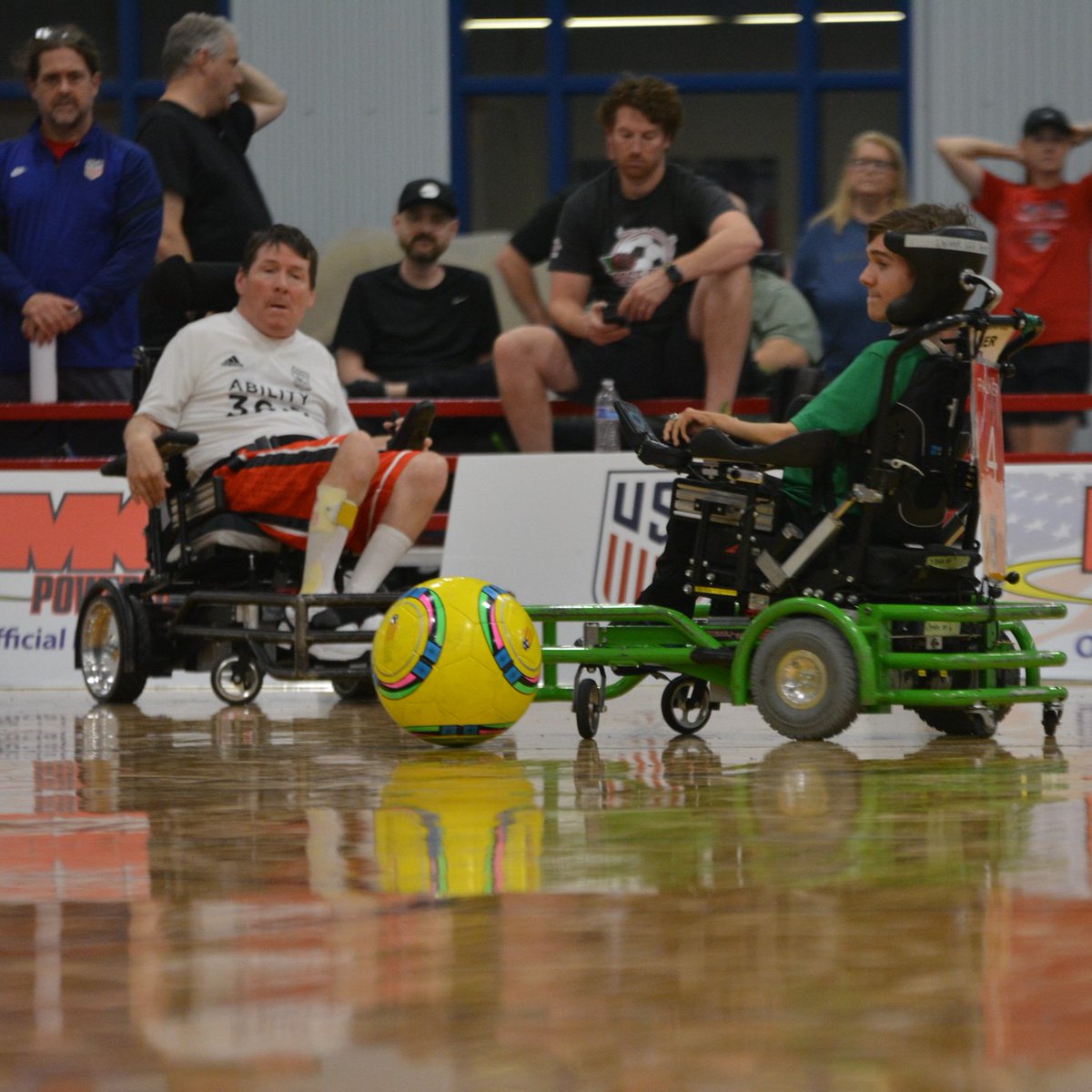 Ability360Sport's tweet photo. Our power soccer teams showed their stuff at the 2025 @powersoccerusa Conference Cup!

The Phoenix Rising placed 2nd in the Presidents Cup.

Ability360 United won their final game of the weekend to secure seventh in the Founder's Cup,

Photo credit: @/katie.sphotos on Instagram. https://t.co/YMxMlL5KjB