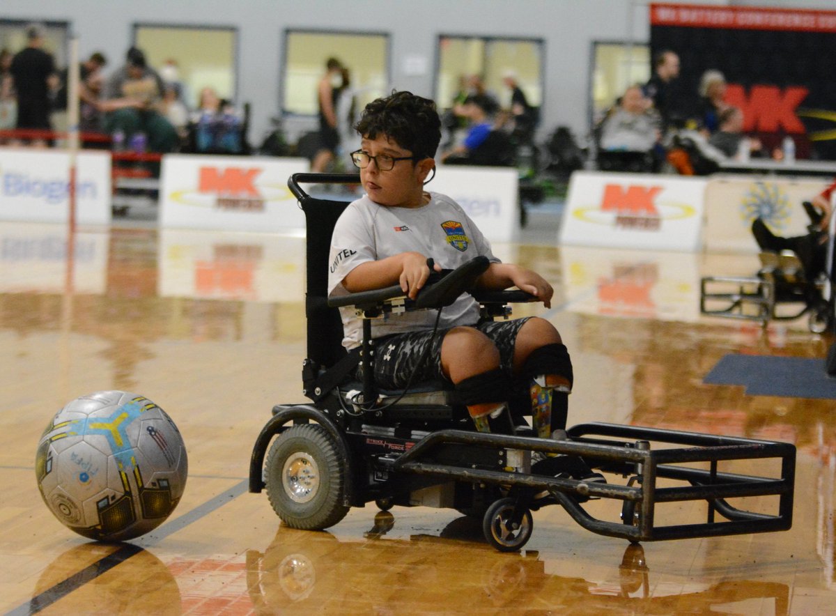 Ability360Sport's tweet photo. Our power soccer teams showed their stuff at the 2025 @powersoccerusa Conference Cup!

The Phoenix Rising placed 2nd in the Presidents Cup.

Ability360 United won their final game of the weekend to secure seventh in the Founder's Cup,

Photo credit: @/katie.sphotos on Instagram. https://t.co/YMxMlL5KjB