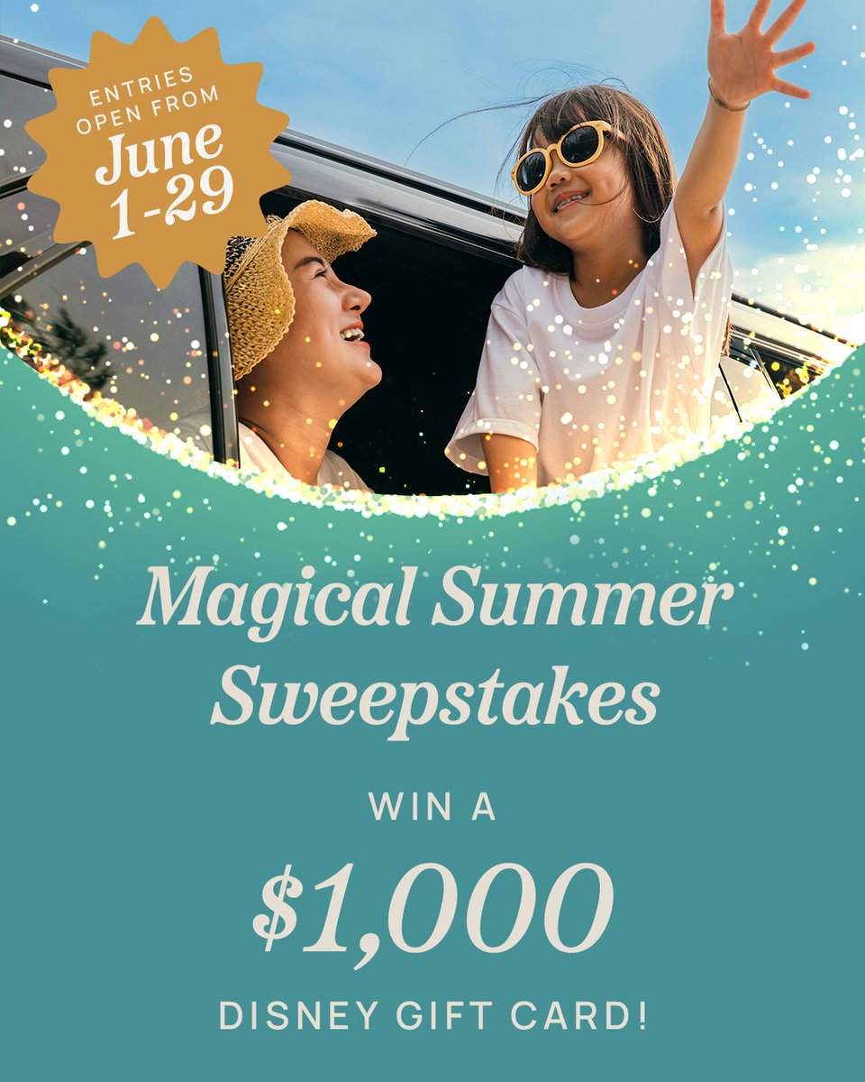 There's still one more $1,000 Disney Gift Card to WIN!
Enter the #MagicalSummerSweepstakes by June 29 in Guest Services 🏃‍♀️💨
🛍 Bonus entries w/ receipts (up to 5/day!)
Final winner drawn June 30!
CA residents 18+