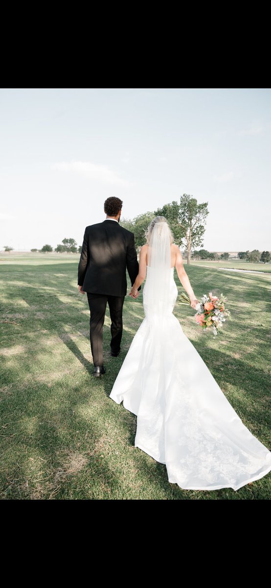 We finally did it. A tornado hit the night before and wrecked our reception setup. Chaos everywhere. But like buffalo, we ran into the storm &amp; came out stronger. Riley was calm, steady, &amp; everything I could hope for in a wife. I married way out of my league. <a href="/20rileyroberts/">Riley Roberts</a>