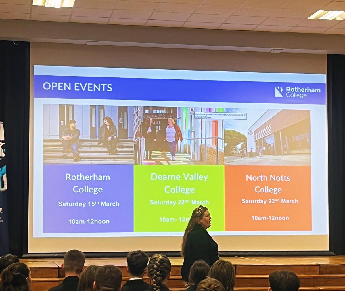 This morning, we had Danielle in from Rotherham College, RNN Group, to speak to our year 10 students about their college options for Post 16. 
Our provision ensures that KS4 students have a comprehensive offer to help them make the most informed decisions about next steps.
