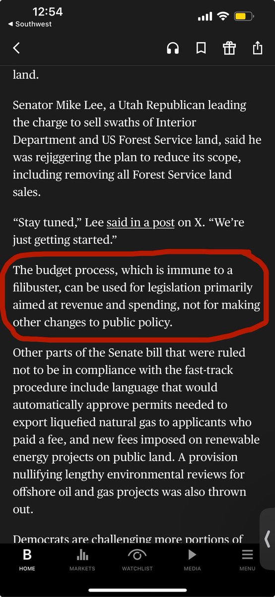 "The budget process, which is immune to a filibuster, can be used for legislation primarily aimed at revenue and spending, not for making other changes to public policy."

I'm all for extending the TCJA. However, I'd love to know, what does preventing the regulation of AI have to