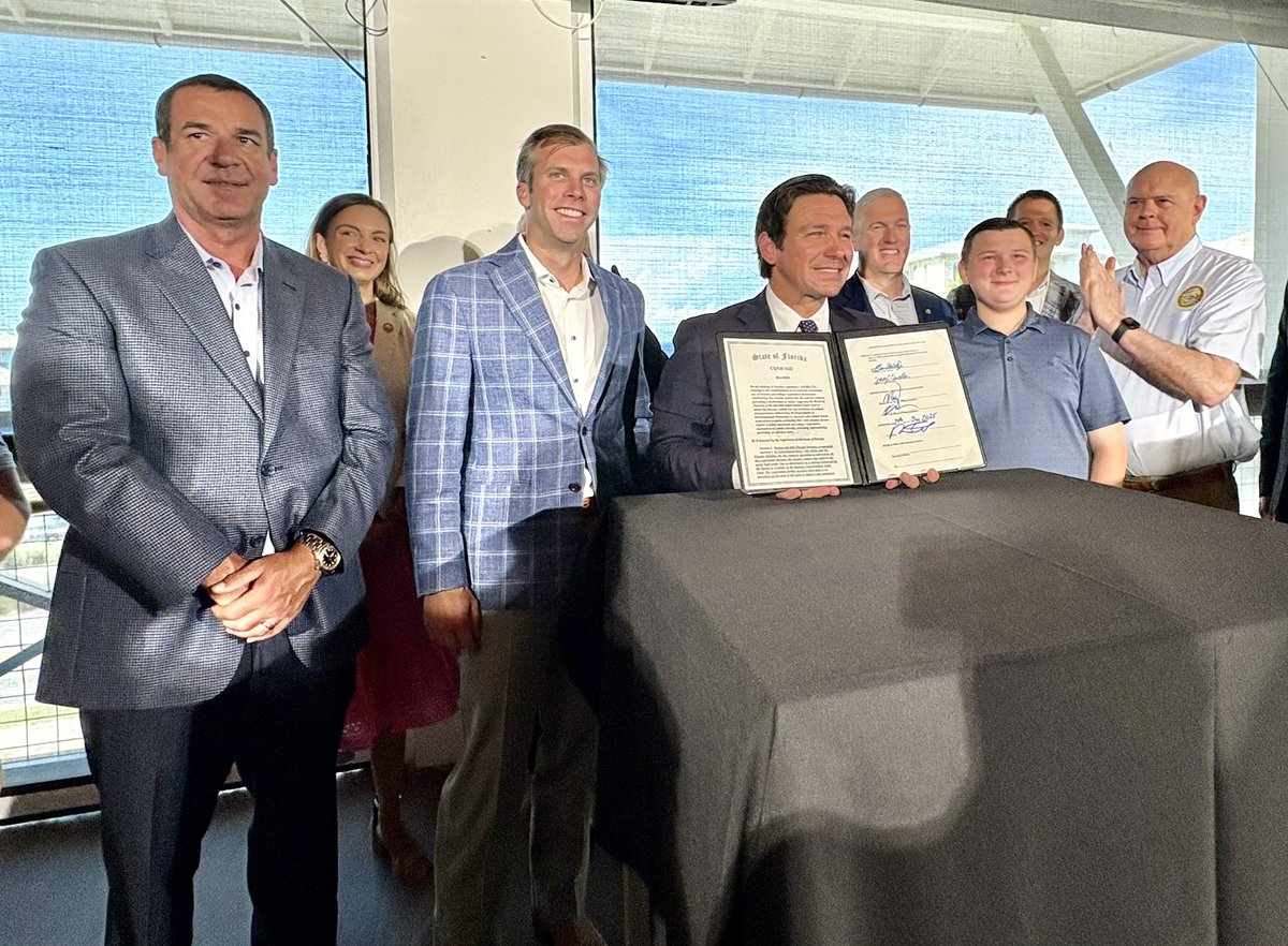 Jay Trumbull Jr. (@jaytrumbull) on Twitter photo SIGNED INTO LAW
Today, we took a major step forward in restoring something that should have never been taken away.
I want to thank <a href="/GovRonDeSantis/">Ron DeSantis</a> for joining us in Walton County to sign this important legislation—standing once again with the people of Northwest Florida and with SIGNED INTO LAW
Today, we took a major step forward in restoring something that should have never been taken away.
I want to thank <a href="/GovRonDeSantis/">Ron DeSantis</a> for joining us in Walton County to sign this important legislation—standing once again with the people of Northwest Florida and with