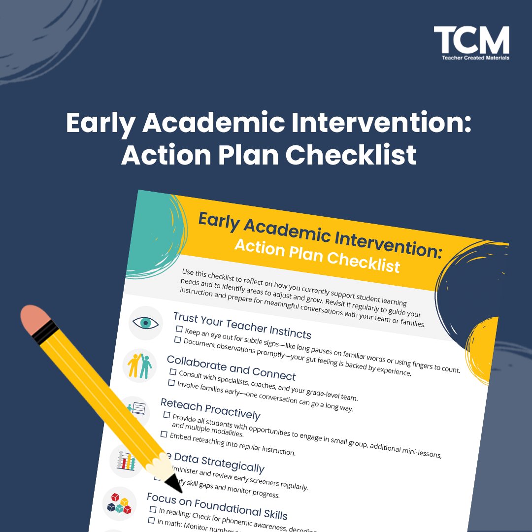 Early Academic Intervention Checklist: hubs.ly/Q03smqdW0?

A practical, print-friendly tool to help K–5 educators spot early signs of academic struggle—and act with confidence.

#intervention #reading #math #edchat #readingintervention #mathintervention