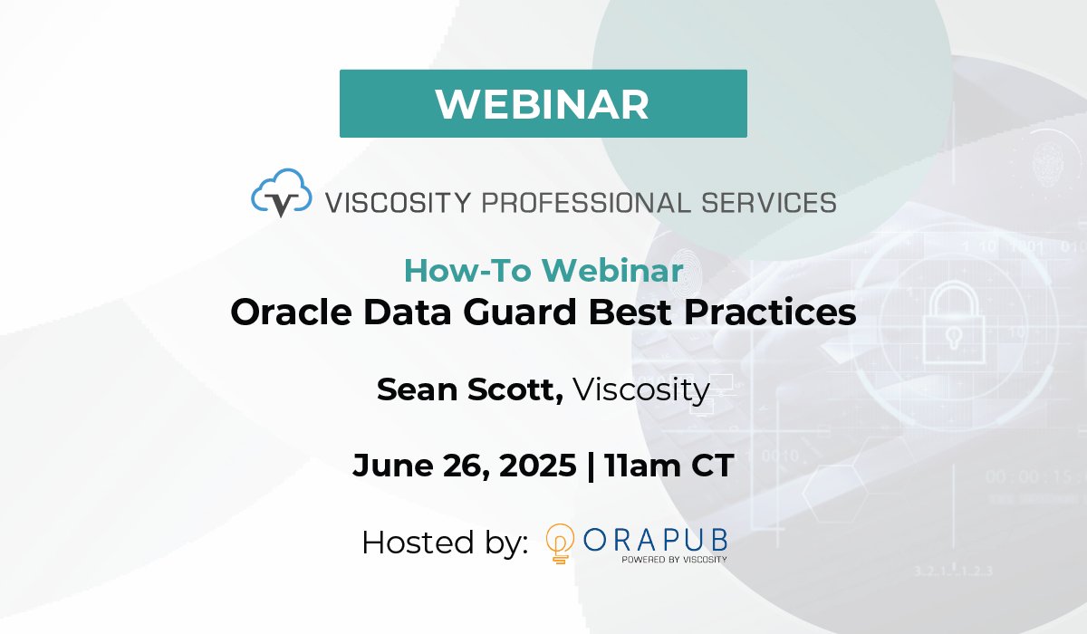 OraPubInc's tweet image. Join our @OraPubInc exclusive &quot;Oracle #DataGuard Best Practices&quot; webinar on Jun 26 at 11 AM CT. Learn the naming mistake that ruins switchover, hidden features &amp;amp; real-world tips for rock-solid DR. Speaker: #ACED Sean Scott.
 
Explore membership options: bit.ly/43znv8T