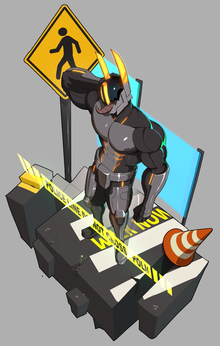 Baron was spotted near recent police activity. What's he up to?
comm from <a href="/odity_odes/">odes</a> 
(repost)