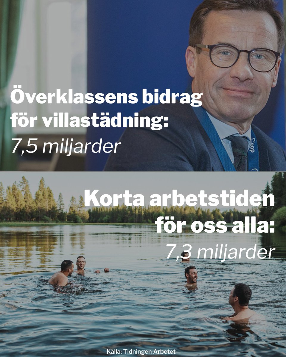 Vad väljer du?! Villastädning för #överklassen dvs #rutavdrag eller #arbetstidsförkortning för alla!?