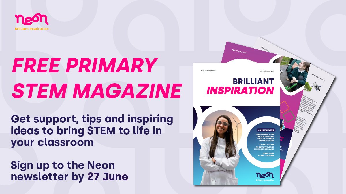 EUKEducation's tweet image. FREE STEM MAGAZINE for primary schools! Learn more about:
⭐ Exciting, free experiences to book on @Neon_Futures
⭐ Inspiring activities designed for your class
⭐ roadmap to planning curriculum-linked content
Sign up and get it delivered to your inbox: bit.ly/45FCKjc