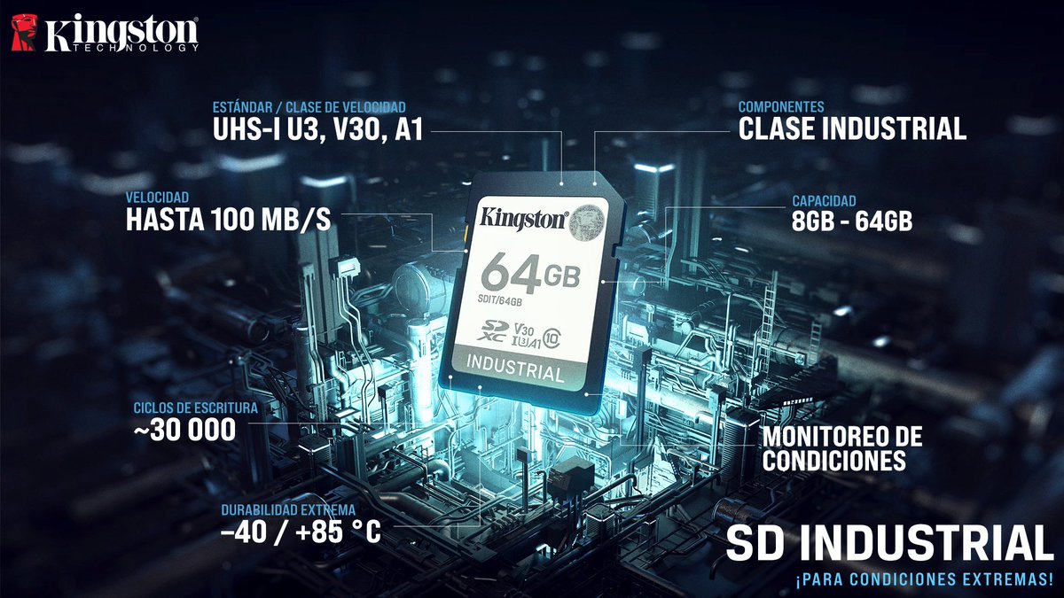 KingstonLatam's tweet photo. Prepárate para darle un uso extremo y sin descanso!
#BuiltOnCommitment https://t.co/N0sRzTowZh