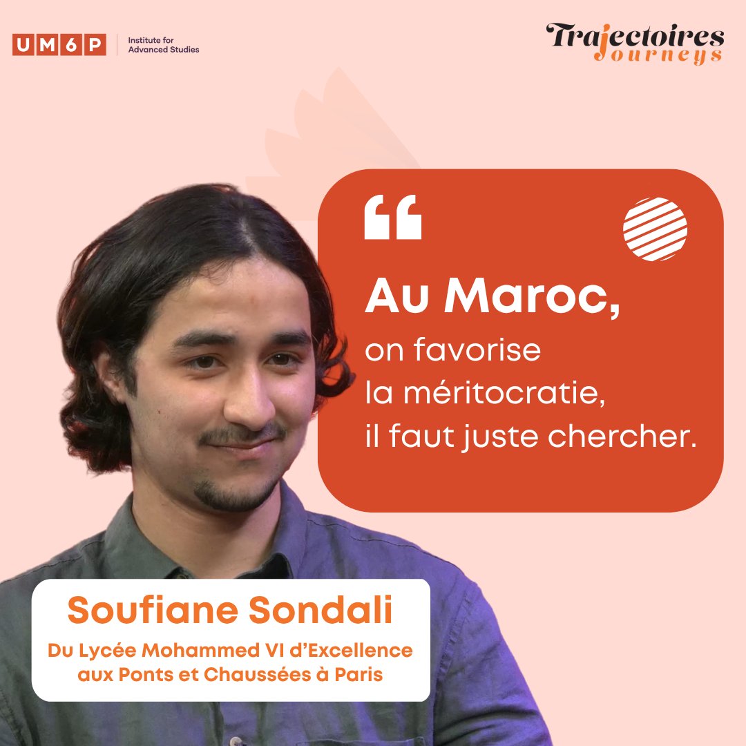 Un Marocain aux Ponts et Chaussées 🇲🇦👷‍♂️
Soufiane Sondali, 20 ans, passé par Lydex, aujourd’hui élève aux Ponts, incarne l’excellence d’une génération méritante.
🎓 21 % des élèves ingénieurs en France sont marocains.

🎥 Son témoignage : youtu.be/bZqlNHBxrIQ

#Trajectoires