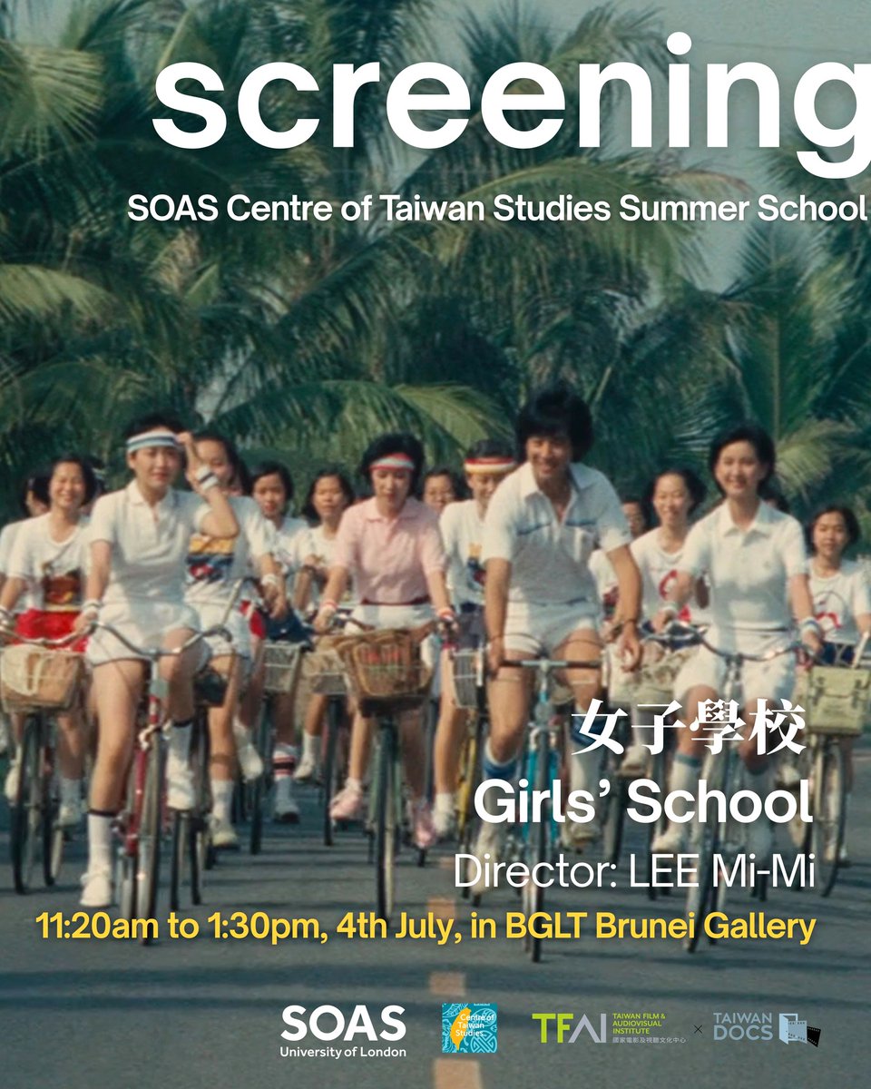 DafyddFell's tweet image. Taiwan cinema is one of the most popular elements of Taiwan Studies at SOAS. We've now run a Taiwan cinema course for 20 years. As part of this year's summer school we'll be screening an exciting mix of films and documentaries, with these three films shown on July 3 and July 4!