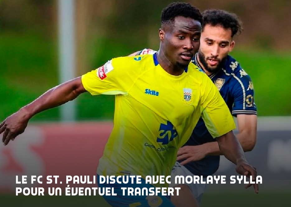 Libre après son passage à Arouca, Morlaye Sylla discute avec le FC St. Pauli, promu en Bundesliga.

Une source proche confirme des négociations avancées, avec Morgan Guilavogui impliqué. Augsbourg est aussi sur le coup. Valeur estimée : 2 M€.

Détails👉 africafoot.com/le-fc-st-pauli…