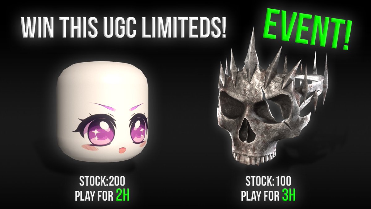 🎉 New Event – Monday, June 30th!

You can earn exclusive UGC items by spending time in the game!  
Play for 2 or 3 hours during the event to unlock them. 

🕒 Event starts at:
- 1:00 PM EDT (New York / PR / DR)
- 12:00 PM CDT (Mexico)
- 7:00 PM CEST (Spain)