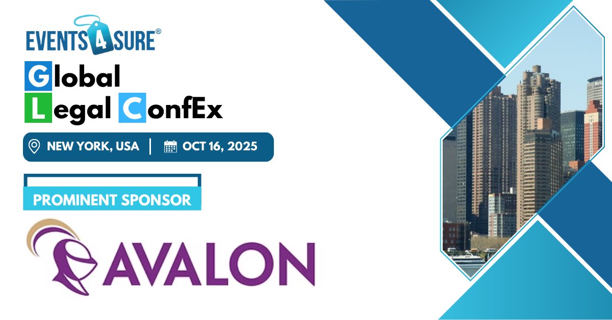 Global Legal ConfEx 2025 – New York | Powered by Avalon

Join us in New York, USA for a high-impact day of insights, innovation, and networking in the ever-evolving world of Legal, Litigation, E-Discovery, Contract, and Cybersecurity.
#LegalConfEx #Ediscovery #Litigation