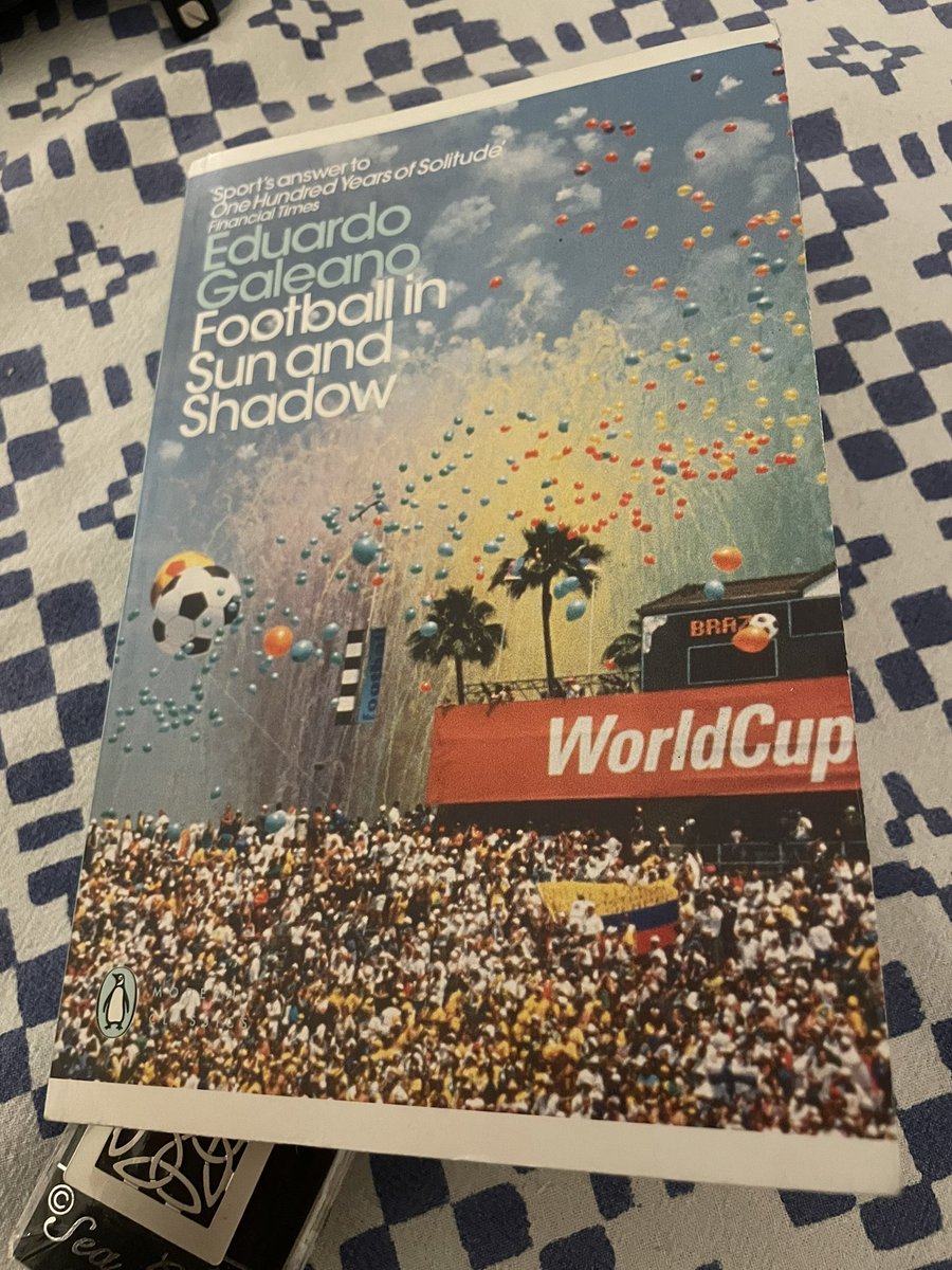 Just wondering whether any of the football fans among you have read this book. I’m finding it very entertaining — and informative: I did not know that to “score” a goal has its origins in putting a notch on the post to keep track of goals, unless he’s having me on…