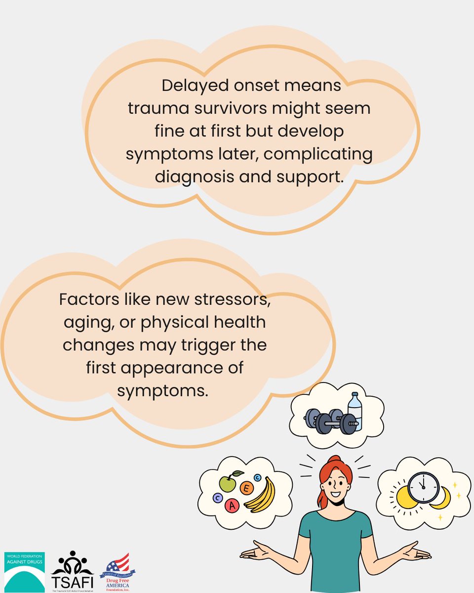 DrugFreeAmerica's tweet image. 📷 DID YOU KNOW?
PTSD symptoms can appear years after a traumatic event — and often go unnoticed.
Let’s promote awareness, resilience, and healing.
Follow @TSAFI_TraumaAndSUD on IG to learn more and join the conversation.
#TraumaAwareness #PTSDAwareness
instagram.com/p/DLSndH-ONRa/…