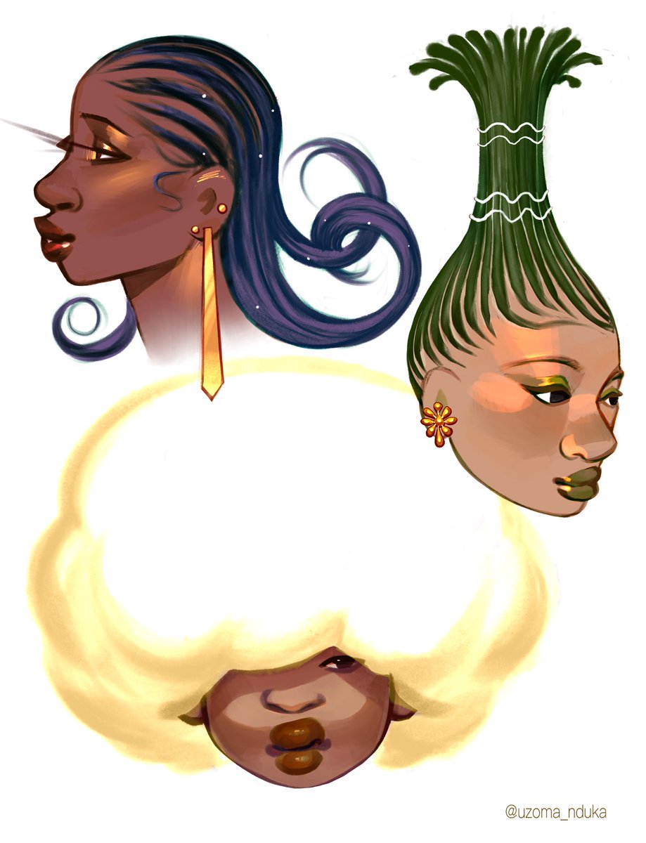 _uzoma_'s tweet image. African fantasy portraits