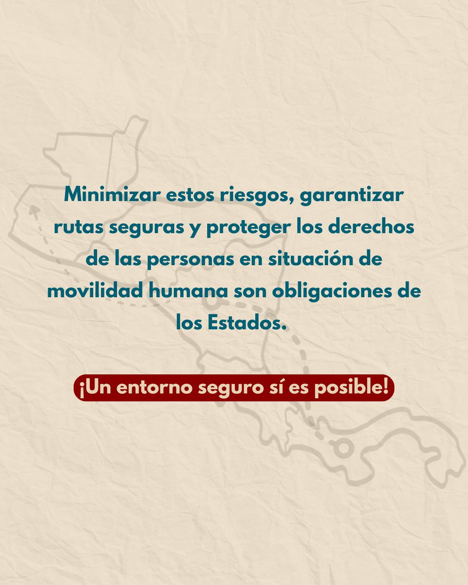 #NoDeberíaPasar que redes criminales se aprovechen de la falta de protección, del miedo y del silencio para retener a personas en situación de #movilidadhumana para luego explotarlas y exigir pagos a sus familias. 

Muchas veces, esto ocurre en complicidad con funcionarios