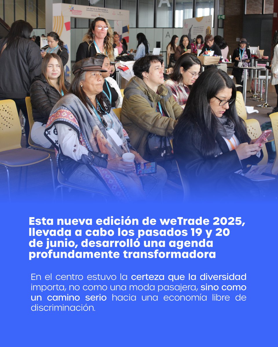 CamDiversidad's tweet photo. weTrade: una apuesta por la inclusión que trasciende lo empresarial
En esta columna de @ElNuevoSiglo, se reconoce el impacto de #weTrade2025 como un espacio que impulsa la diversidad, el desarrollo económico en América Latina.
👉https://t.co/zd31LQc9HW https://t.co/fIbdSXjvRr