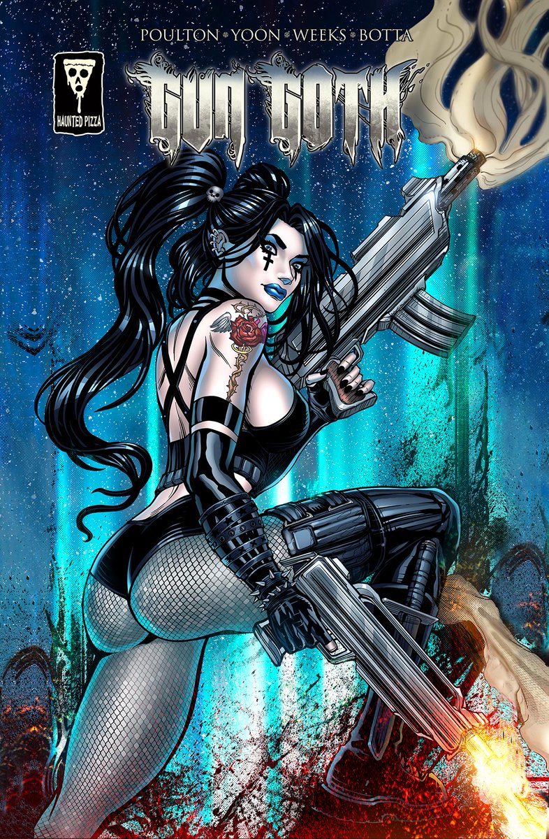 🚨PRE-ORDER NOW!🚨 Gun Goth is here!
32 pages of sexy, action-packed horror for just $10! 🖤

Gigi Diaz vs. interdimensional werewolves—only one will survive!

From the writer of Avengelyne.

Support on Indiegogo👇
indiegogo.com/projects/gun-g…

#GunGoth #ComicBooks #Werewolves