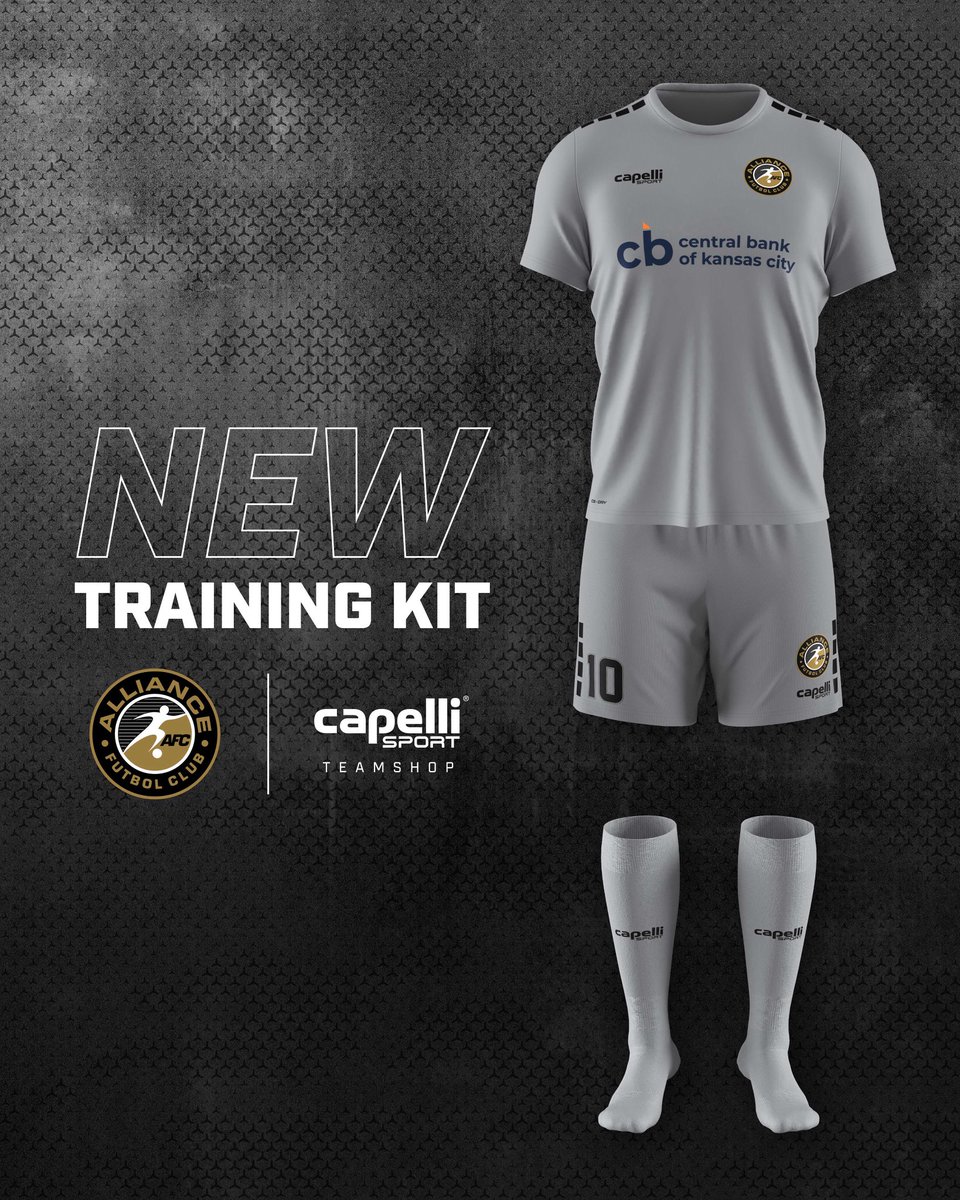 Alliance Futbol Club (@alliance_fc_) on Twitter photo Central Bank of Kansas City to be featured prominently on the front of all Alliance FC training jerseys, symbolizing their shared commitment to the community and visibility in youth development initiatives.
<a href="/capellisport/">Capelli Sport</a> <a href="/CentralBankKC/">Central Bank KC</a> Central Bank of Kansas City to be featured prominently on the front of all Alliance FC training jerseys, symbolizing their shared commitment to the community and visibility in youth development initiatives.
<a href="/capellisport/">Capelli Sport</a> <a href="/CentralBankKC/">Central Bank KC</a>