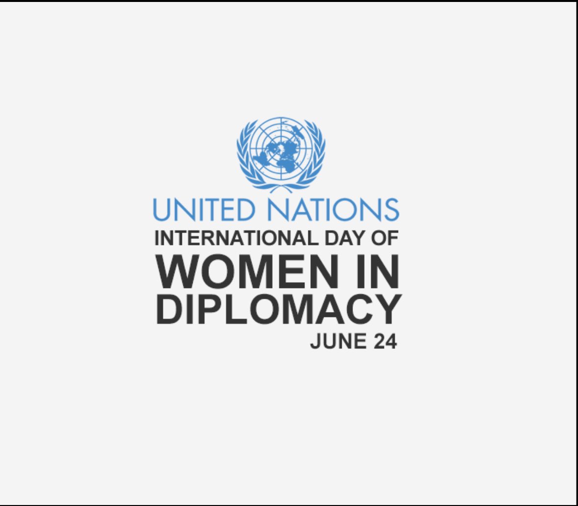 To all my ladies colleagues &amp; sisters diplomats from Algeria, Africa &amp; beyond.Our contribution to peace,stability,devpt &amp; multilateralism is necessary.It is real &amp; efficient.It stems from the indispensable inclusivity&amp; complementary in diplomatic endeavors
