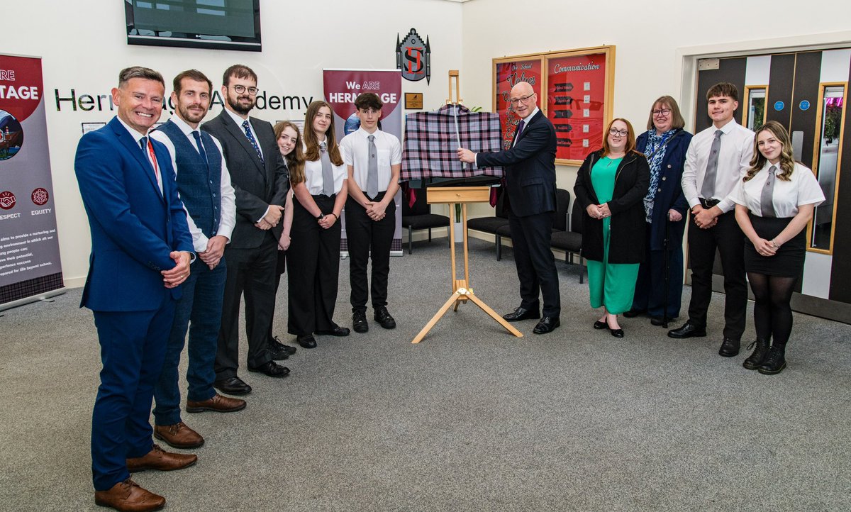 HermitageSocSub's tweet image. Grateful to @ScotGovFM for taking the time to visit @HermitageAcad and unveil our new @IIP Platinum Award 🏆 The inspiring Q&amp;amp;A session with our S4 Modern Studies students was a highlight of the day ⭐️ Thank you for your support! 🎉☺️#UNCRCArticle29 @abc_OCTF  @argyllandbute