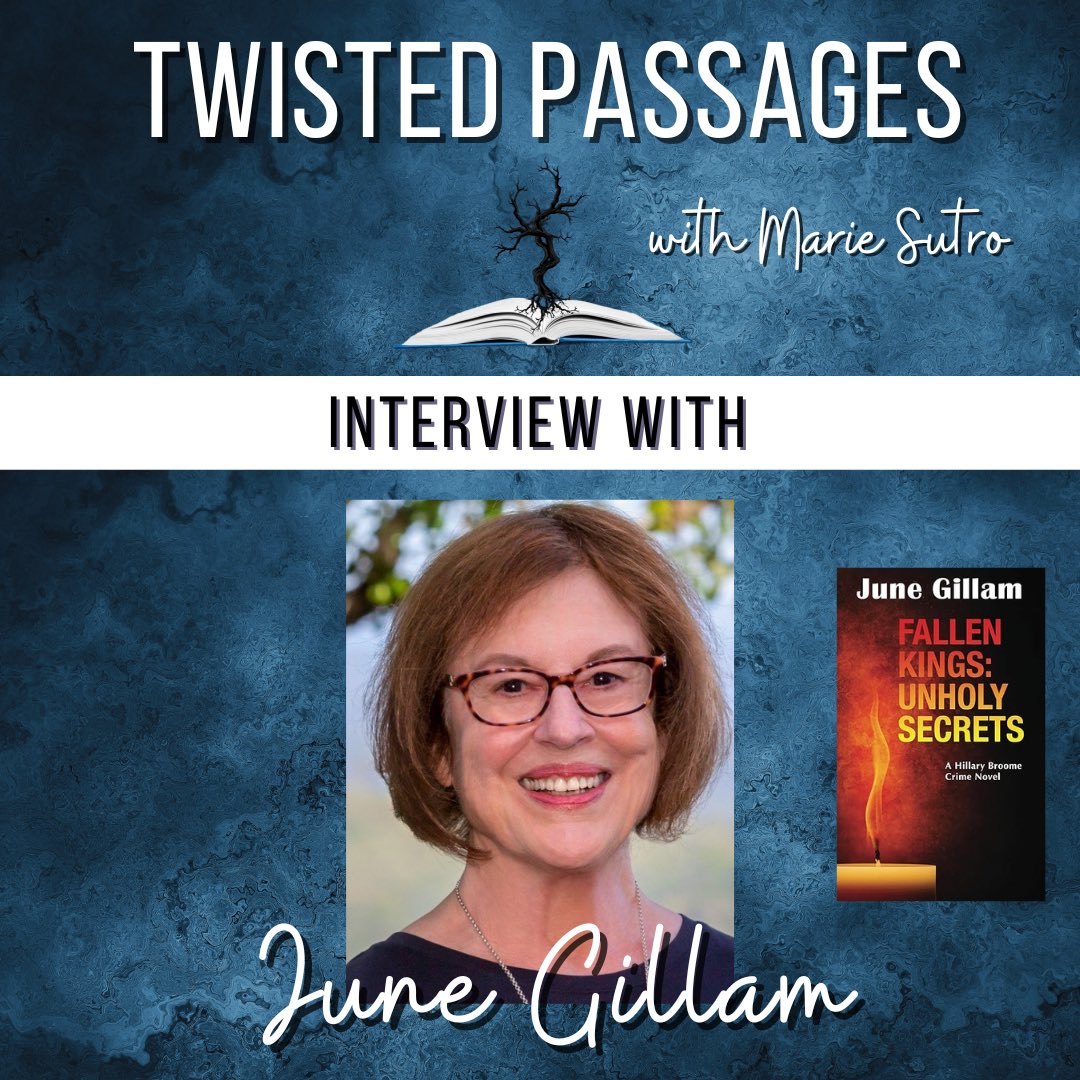 mariesutro's tweet image. Award-winning author, June Gillam, discusses her latest thriller, FALLEN KINGS: UNHOLY SECRETS. “…will keep the reader engaged well into the night.&quot;—Online Book Club

Watch: youtu.be/D9odF9zCERQ

#podcast #thrillerbook #interview #Authors