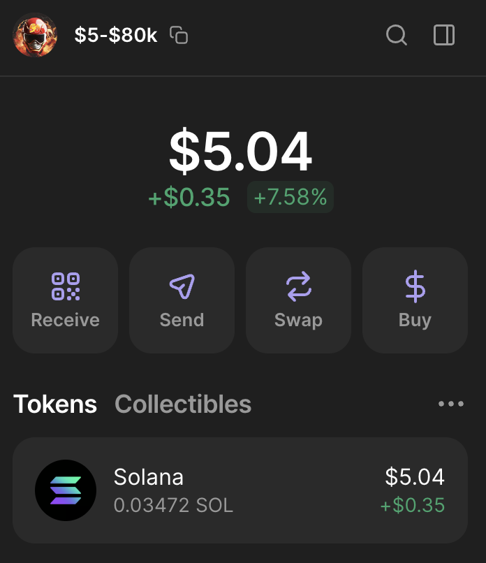 0xPhantomDefi's tweet photo. $5 to $80,000 challenge starts NOW!

- Last time, we hit it in 5 days!
- If you don’t have $5, I’ll give them to you for free
- Live trades via public wallet
- 100% free

Accepted: 30/50

• Follow my TG & X
• Like & Retweet
• Comment "LCX"

(Links are sent automatically 30 minutes after this tweet)