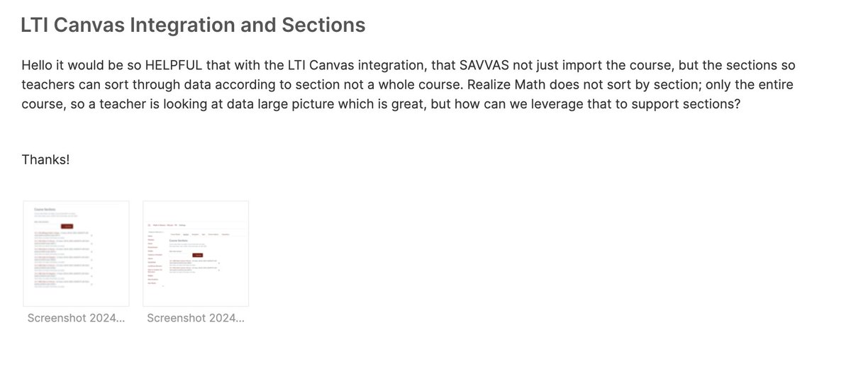 CMasi12's tweet image. Any @SavvasLearning and @Canvas_by_Inst
LMS users out there using the LTI Integration that feel like #UpVoting this #Idea to support #IncreasedProductivity and #Interoperability? Our #Teachers would love to see this update!  savvasrealize.ideas.aha.io/ideas/REALIZE2…